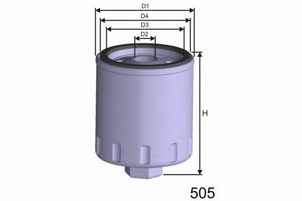 Misfat M333 Fuel filter M333