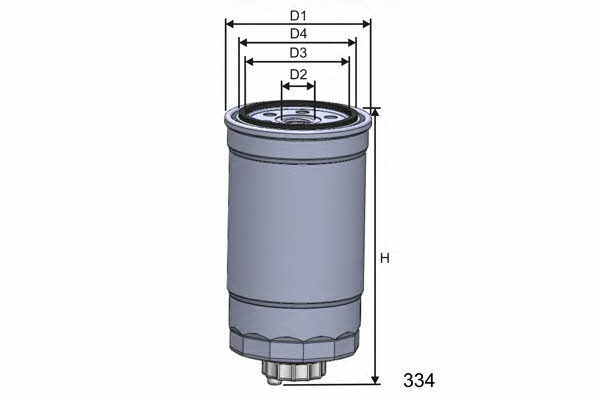 Misfat M351A Fuel filter M351A