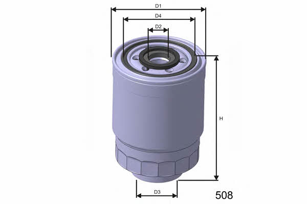Misfat M366A Fuel filter M366A