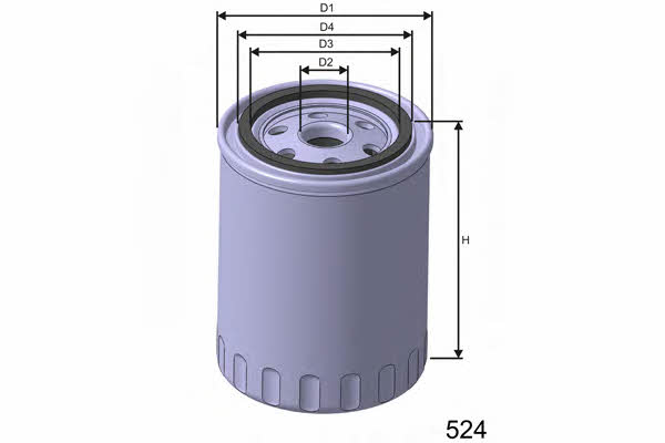 Misfat M395 Fuel filter M395
