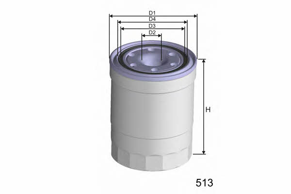 Misfat M406 Fuel filter M406
