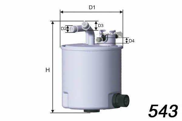 Misfat M502 Fuel filter M502