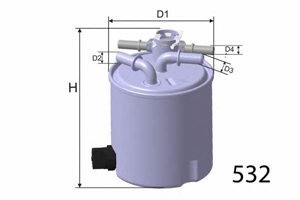 Misfat M503 Fuel filter M503