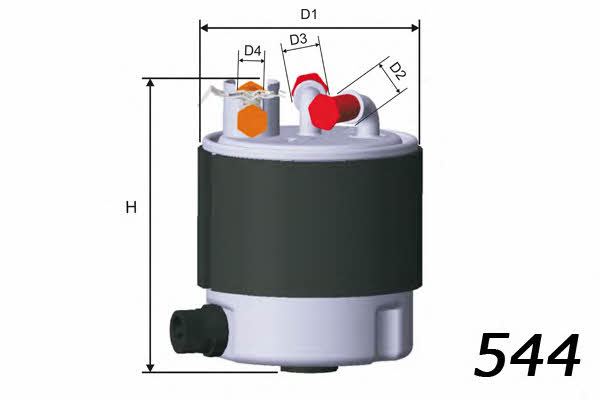 Misfat M505 Fuel filter M505