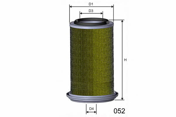 Misfat R158 Air filter R158