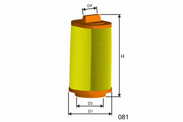 Misfat R432 Air filter R432