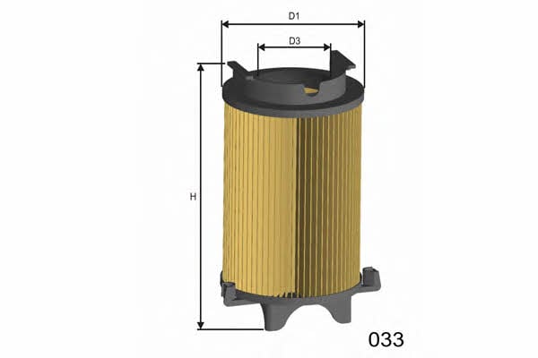 Misfat R433 Air filter R433