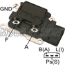 Mobiletron VR-F784M Generator regulator VRF784M