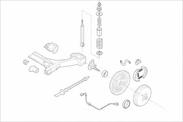  MO01898HA Wheel suspension MO01898HA