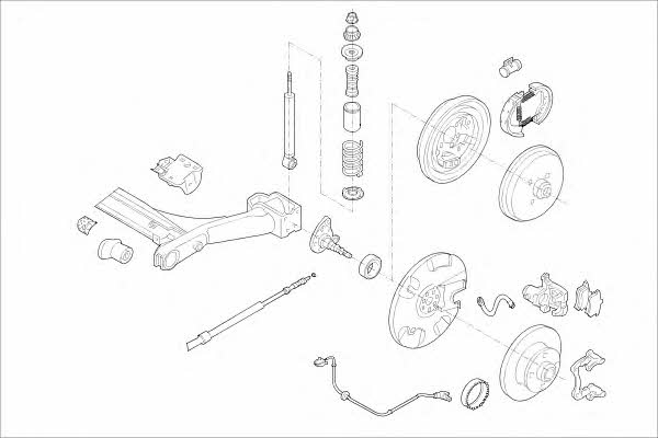  MO01901HA Wheel suspension MO01901HA