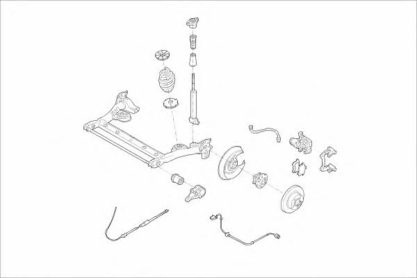 Monroe MO05726HA Wheel suspension MO05726HA