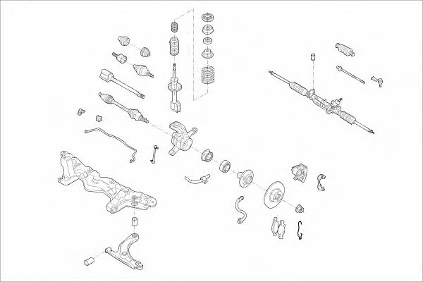  MO13657VA Wheel suspension MO13657VA