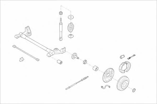  MO14911HA Wheel suspension MO14911HA