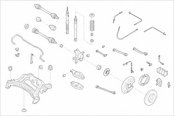  MO07832HA Wheel suspension MO07832HA