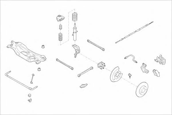  MO15484HA Wheel suspension MO15484HA