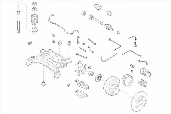  MO00967HA Wheel suspension MO00967HA