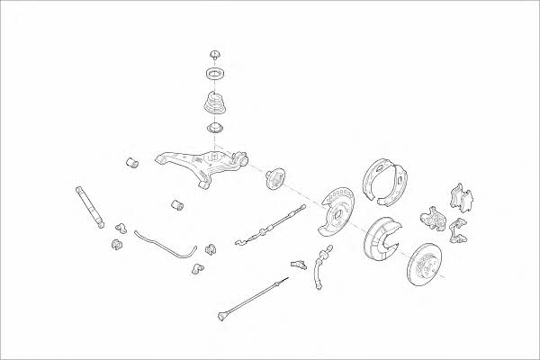  MO17268HA Wheel suspension MO17268HA