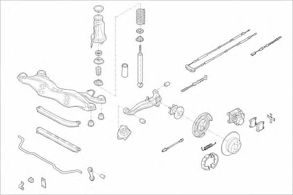  MO05119HA Wheel suspension MO05119HA