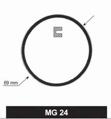 MotoRad MG-24 Thermostat O-Ring MG24