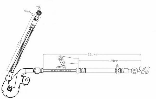 Motorquip LVBH1603 Brake Hose LVBH1603