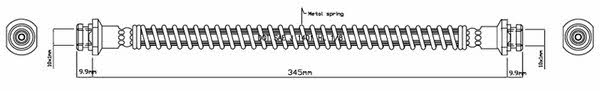 Motorquip VBH872 Brake Hose VBH872