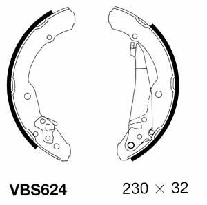 Motorquip VBS624 Brake shoe set VBS624