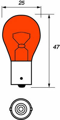 Motorquip VBU382Y Glow bulb P21W 12V 21W VBU382Y