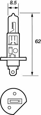 Motorquip VLX487 Halogen lamp 12V H1 130W VLX487