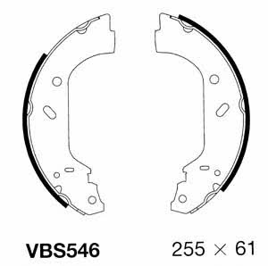 Motorquip VBS546 Brake shoe set VBS546