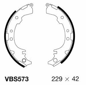 Motorquip VBS573 Brake shoe set VBS573