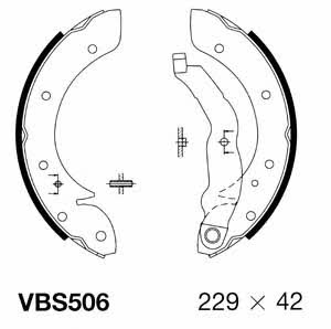 Motorquip VBS506 Brake shoe set VBS506