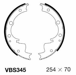 Motorquip VBS345 Brake shoe set VBS345