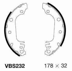 Motorquip VBS232 Brake shoe set VBS232