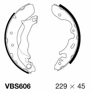 Motorquip VBS606 Brake shoe set VBS606