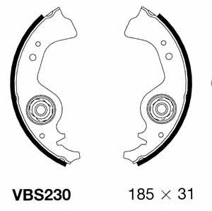 Motorquip VBS230 Brake shoe set VBS230