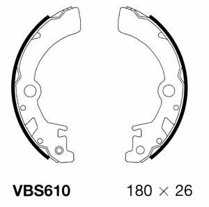 Motorquip VBS610 Brake shoe set VBS610