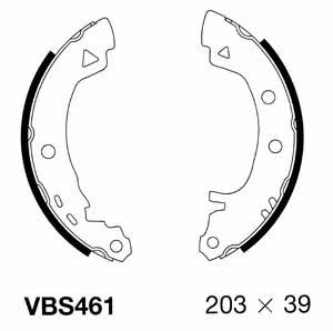 Motorquip VBS461 Brake shoe set VBS461