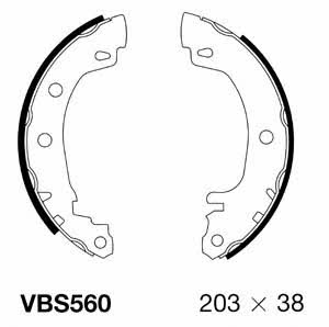 Motorquip VBS560 Brake shoe set VBS560