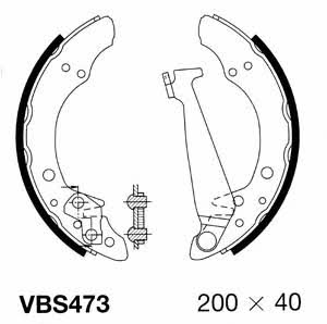 Motorquip VBS473 Brake shoe set VBS473