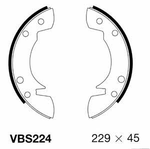 Motorquip VBS224 Brake shoe set VBS224