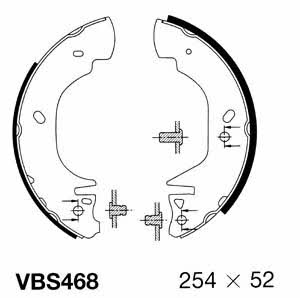 Motorquip VBS468 Brake shoe set VBS468