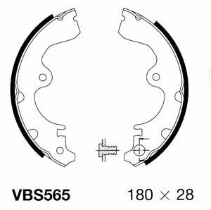 Motorquip VBS565 Brake shoe set VBS565