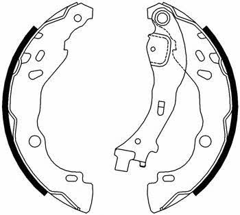 Motorquip VBS716 Brake shoe set VBS716