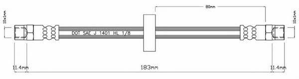 Motorquip VBH944 Brake Hose VBH944