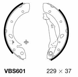 Motorquip VBS601 Brake shoe set VBS601