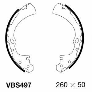 Motorquip VBS497 Brake shoe set VBS497