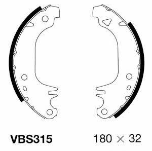 Motorquip VBS315 Brake shoe set VBS315