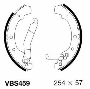 Motorquip VBS459 Brake shoe set VBS459