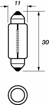 Motorquip VBU269 Glow bulb C10W 12V 10W VBU269