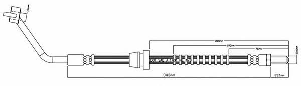 Motorquip VBH738 Brake Hose VBH738